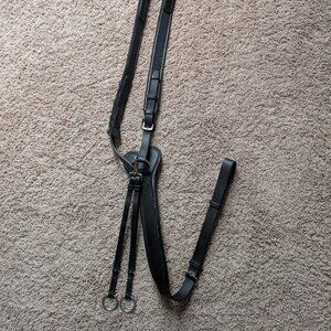 GUC Horsewear Micklem 3-point elastic breastplate with running martingale attach